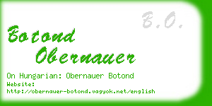 botond obernauer business card